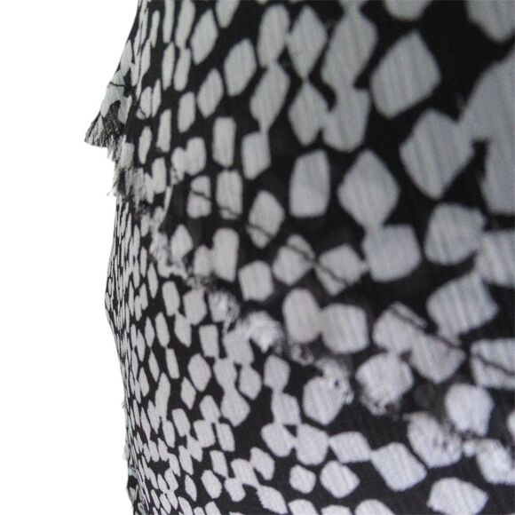 Black and White Tiered Maxi Dress from Black Label by Evan Picone Size 4 - Picture 4 of 13